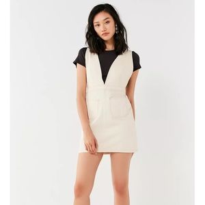 BDG Urban Outfitters Cream Overall Dress